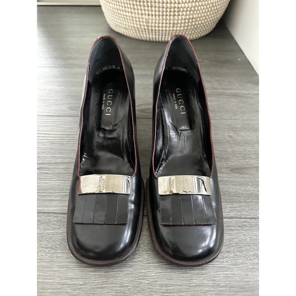 Gucci Leather Tassel Pumps 39C - Picture 4 of 10